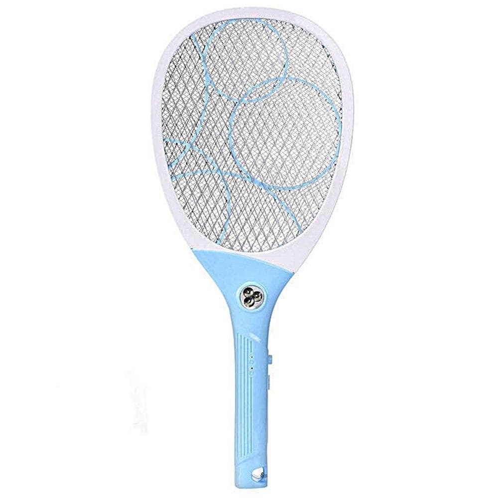 Raquete Elétrica de Mata Mosca Recarregável Com Led 2000mAh