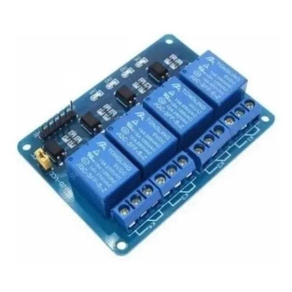 2X Módulo Relé Rele 4 Canais 5V 10A Para Arduino Pic Automaç