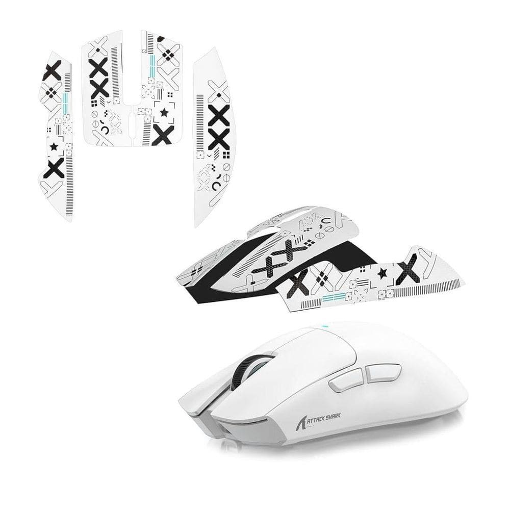 Mouse Gamer Attack Shark X11, White, 22000Dpi, Rgb, Tri-Mode