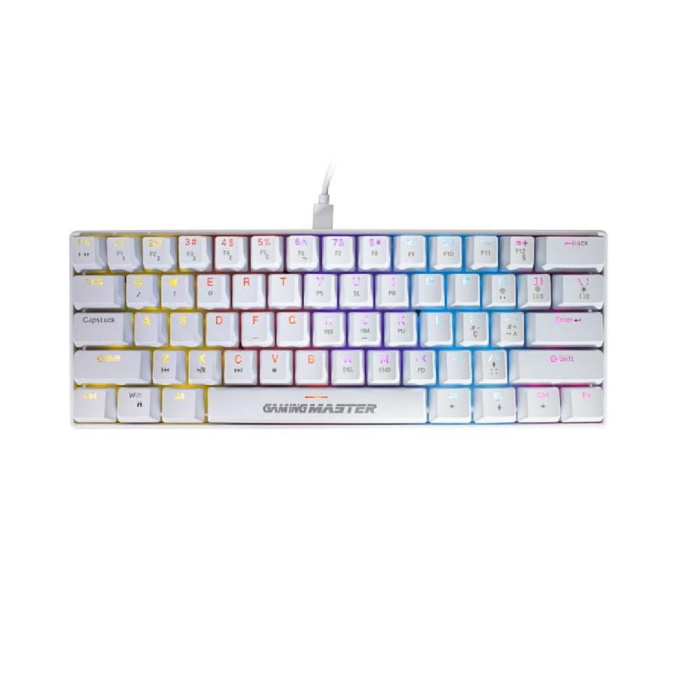 Teclado Gamer Mecanico Spectrafury White Kbw8 Rbg