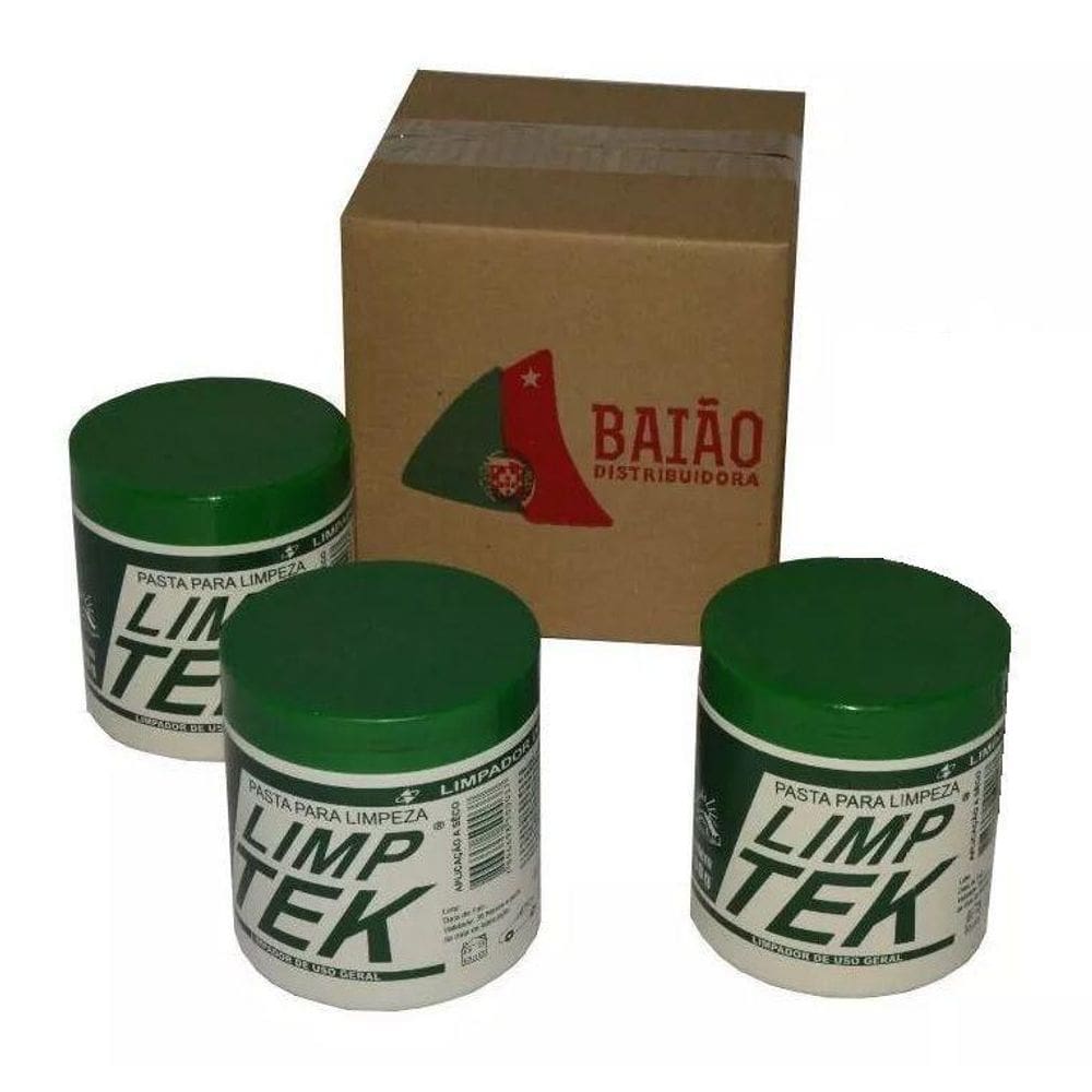 3 Pasta De Limpeza Lavagem A Seco Limptek Limp Tek C/500Gr