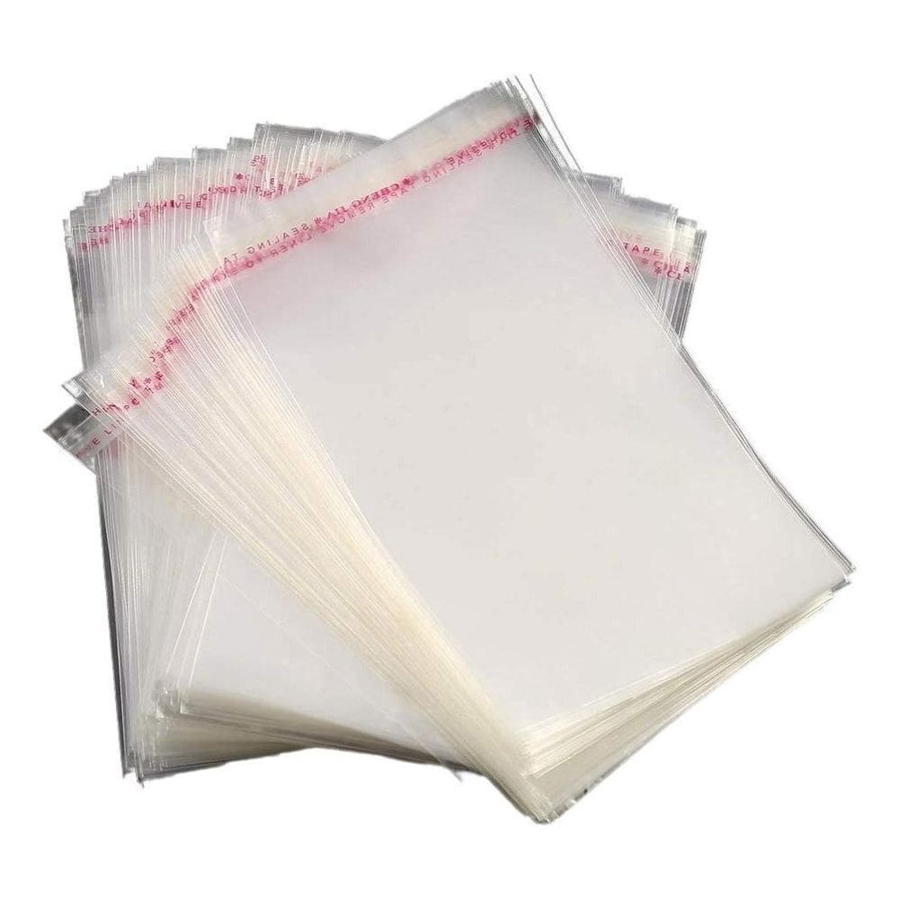 200 Saquinho 8x6 Cm Adesivo Transparente Plástico Furo Saco