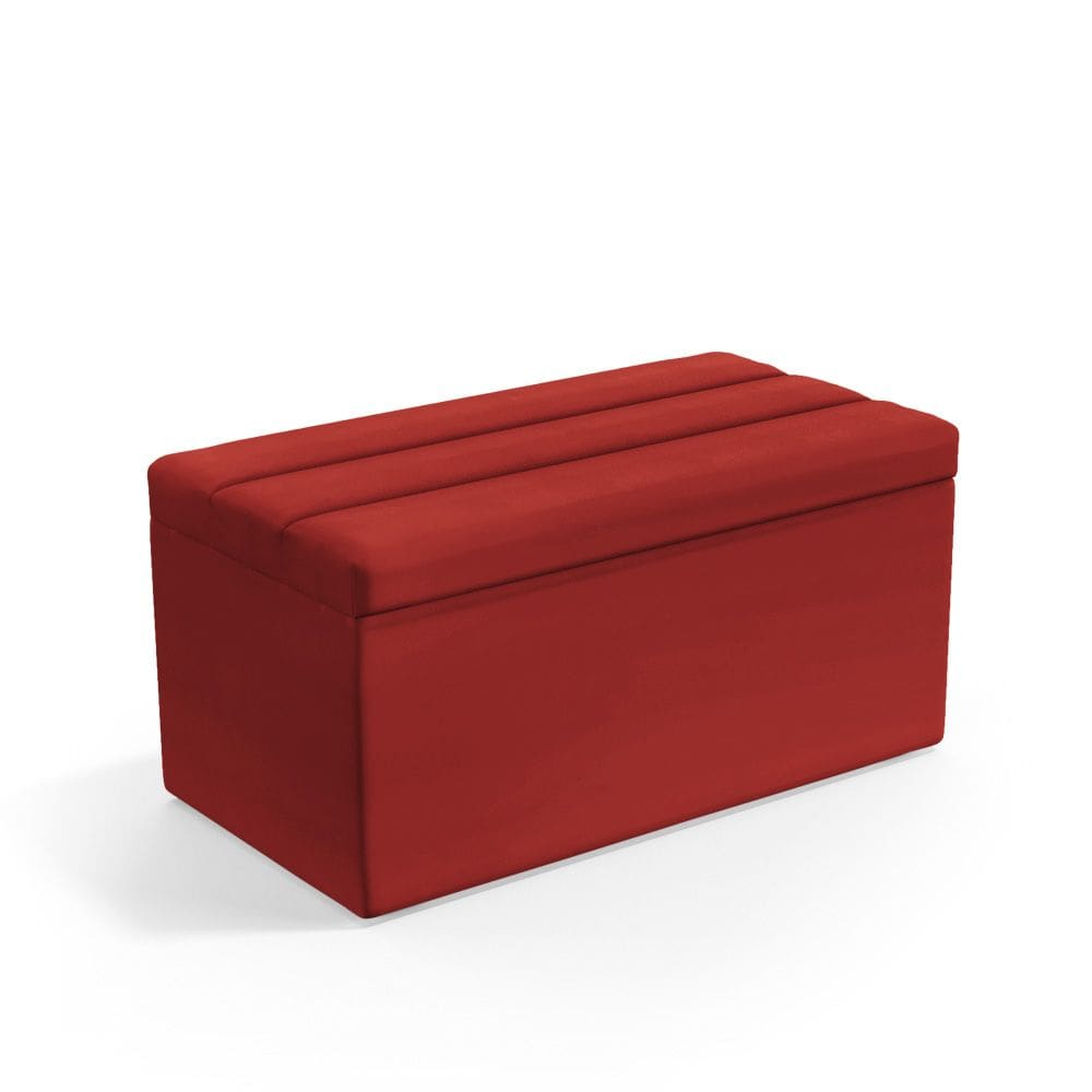 Calçadeira Baú Ursa Para Cama de Solteiro 90cm no Tecido Courino - Agilidade e Elegância Aradecor