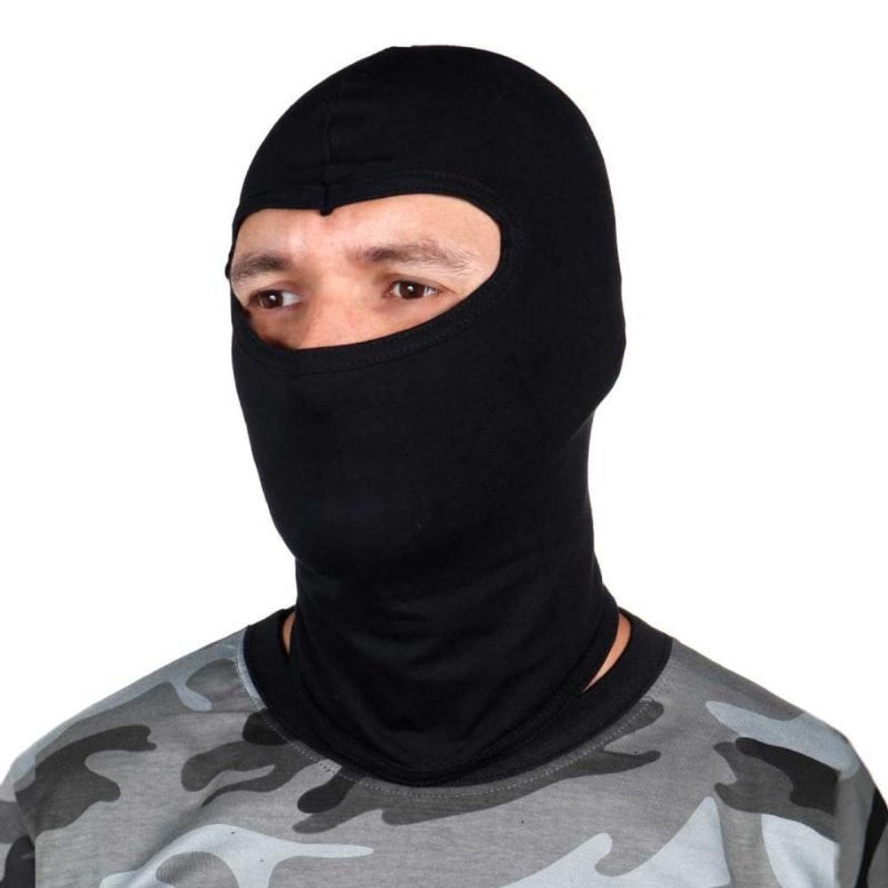 Balaclava De Coton Ninja Preta