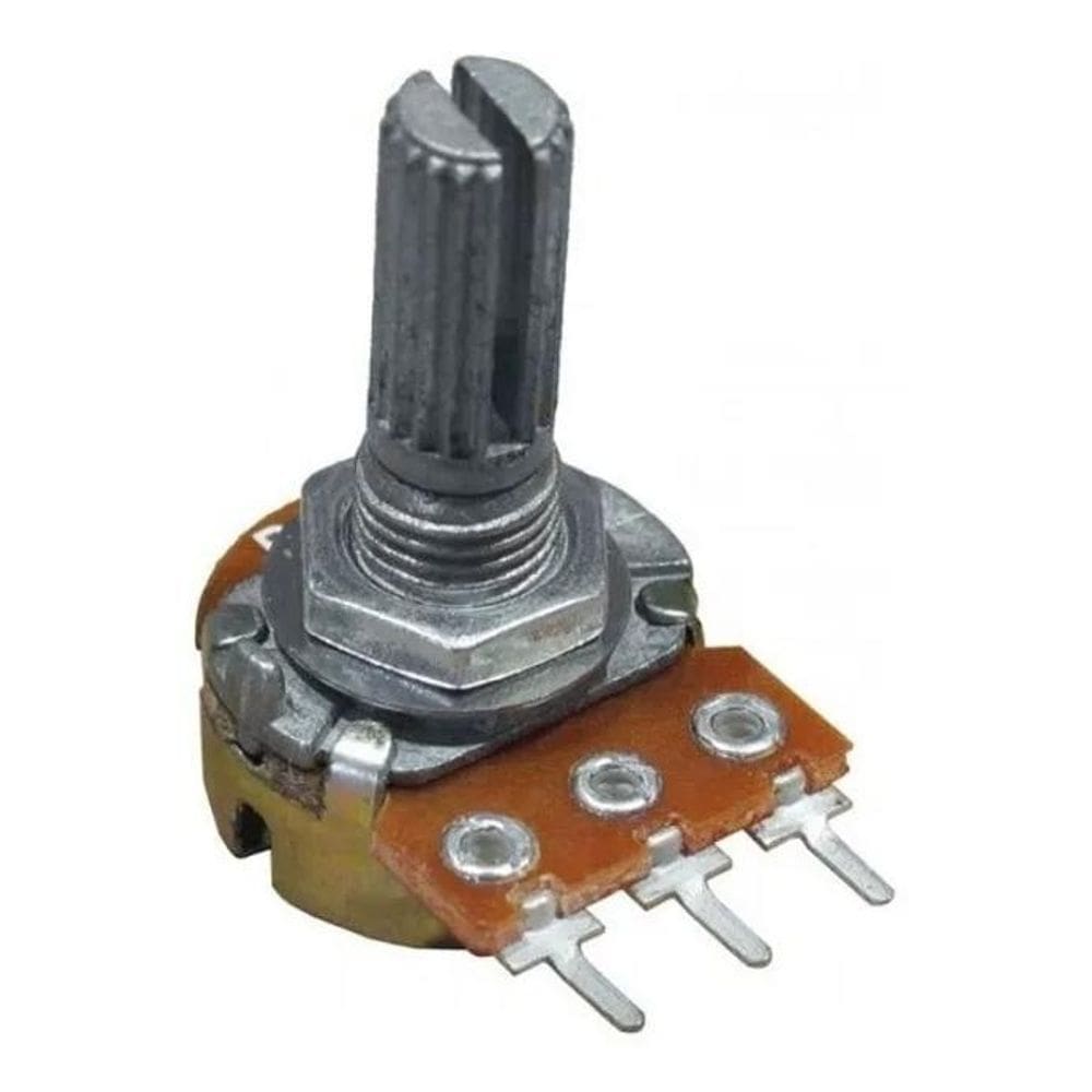 2X 10X Potenciômetro 10K Linear Com Eixo L20 Estriado