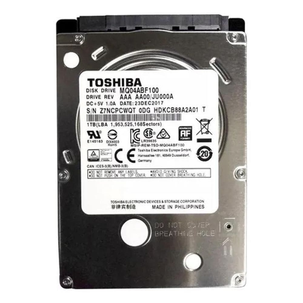 Disco Rígido Interno Toshiba Mq04Abf Series Mq04Abf100 1Tb