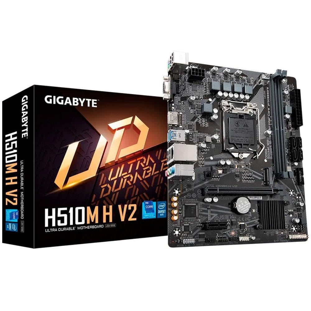 Placa Mãe Gigabyte H510M H V2, Intel 11 Geração, Lga1200,