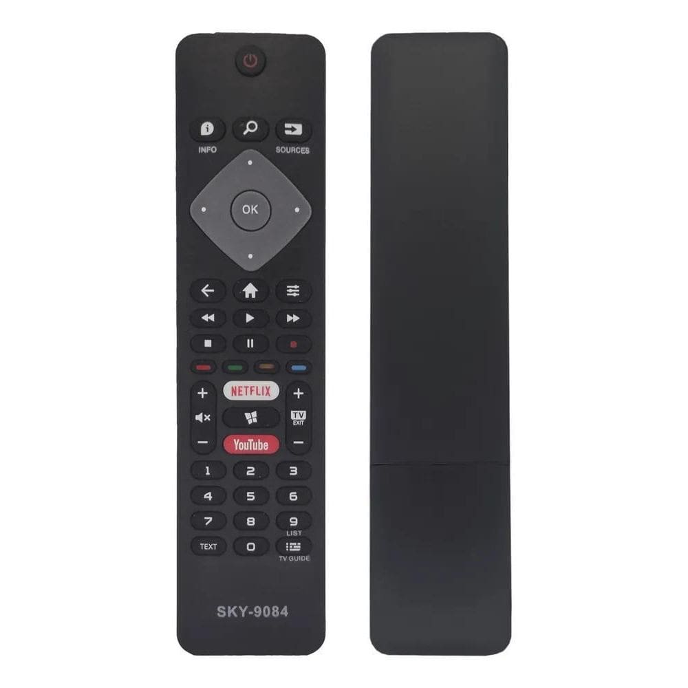 2X Controle Remoto Compatível Tv Smart Philips 4K 50Pug6513