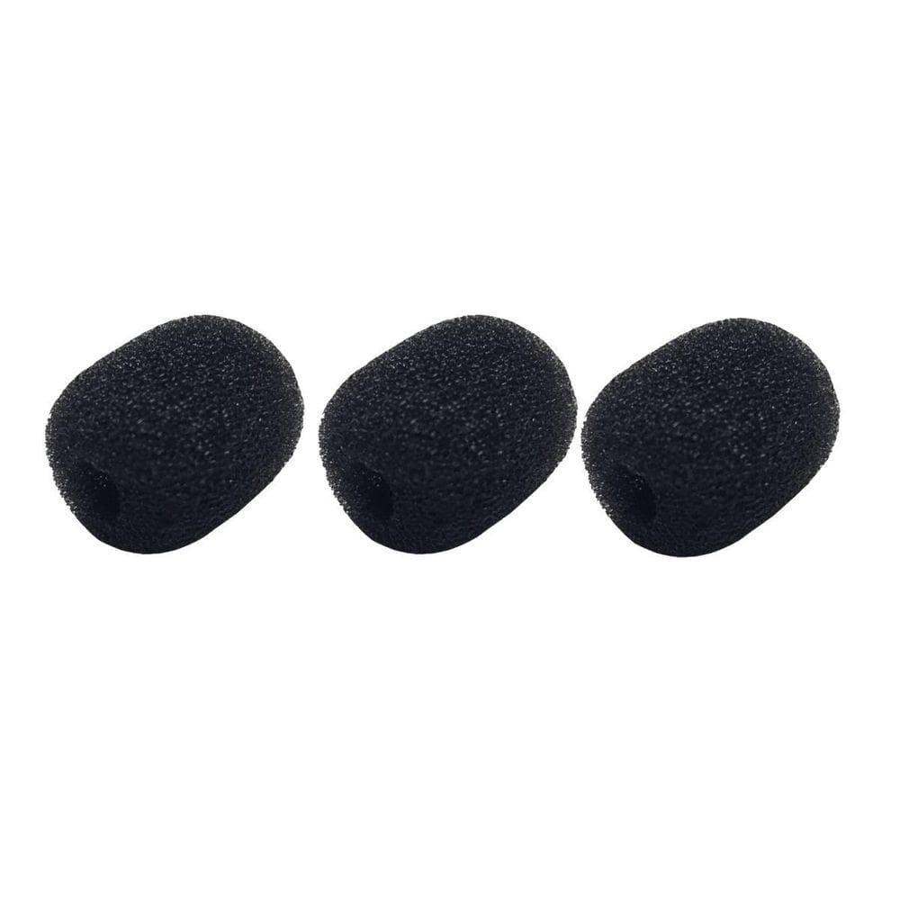 Kit 3 Espuma Para Microfone Headset E Lapela 19Mm X 15Mm