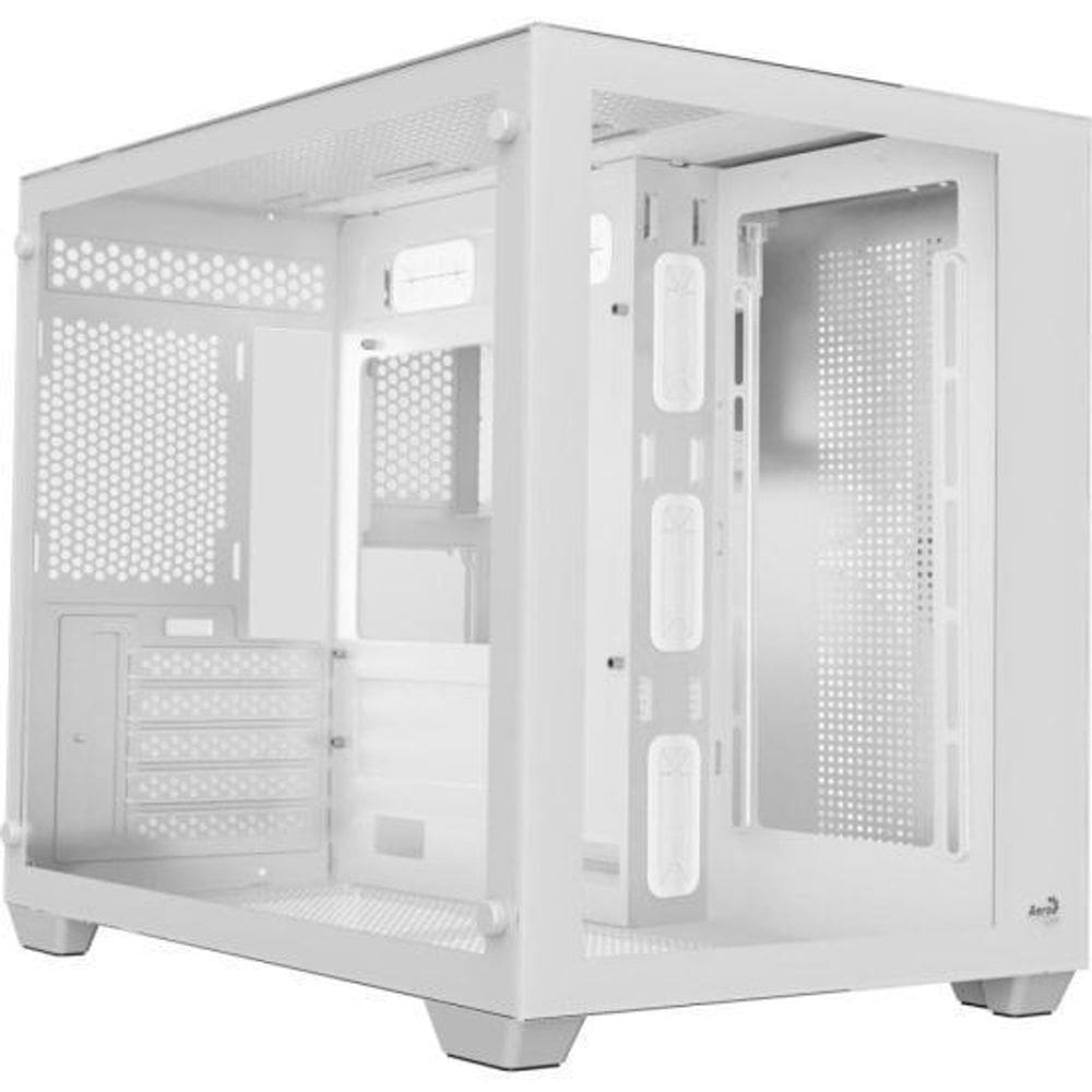 Gabinete Gamer Aerocool Dryft Branco Lateral Vidro