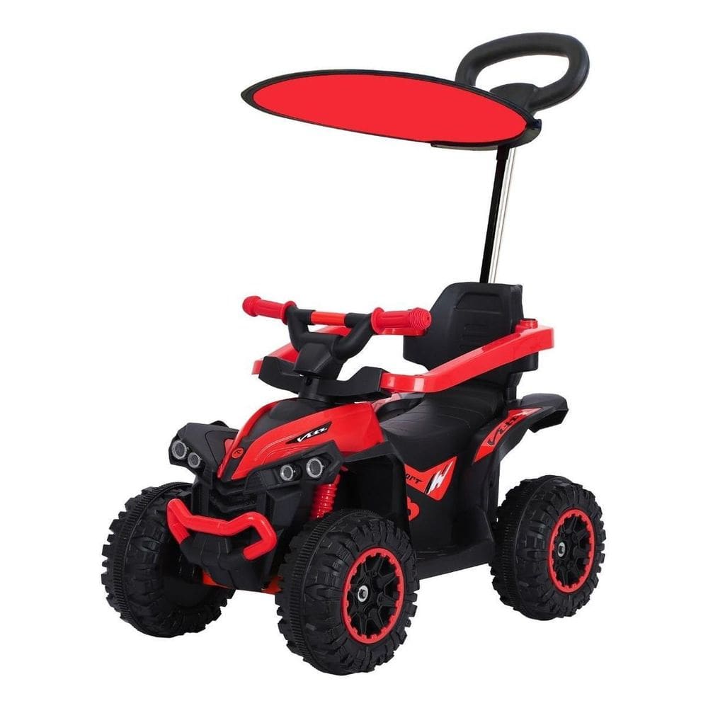 Mini Quadriciclo Elétrico Infantil 6V Capota E Empurrador