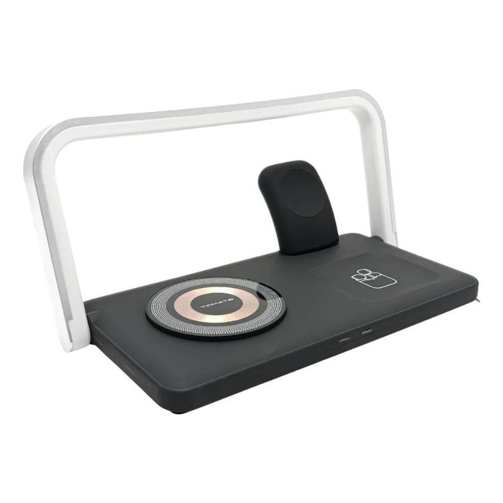 Carregador Sem Fio Portátil 4 Em 1 Bivolt Preto