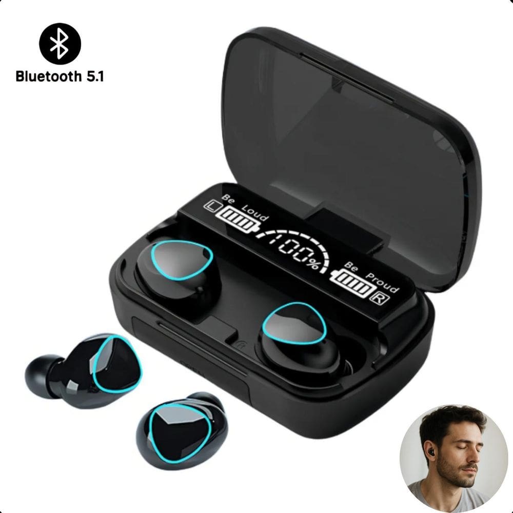 Fone De Ouvido Tws Bluetooth 5.1 Com Som Imersivo E Potente