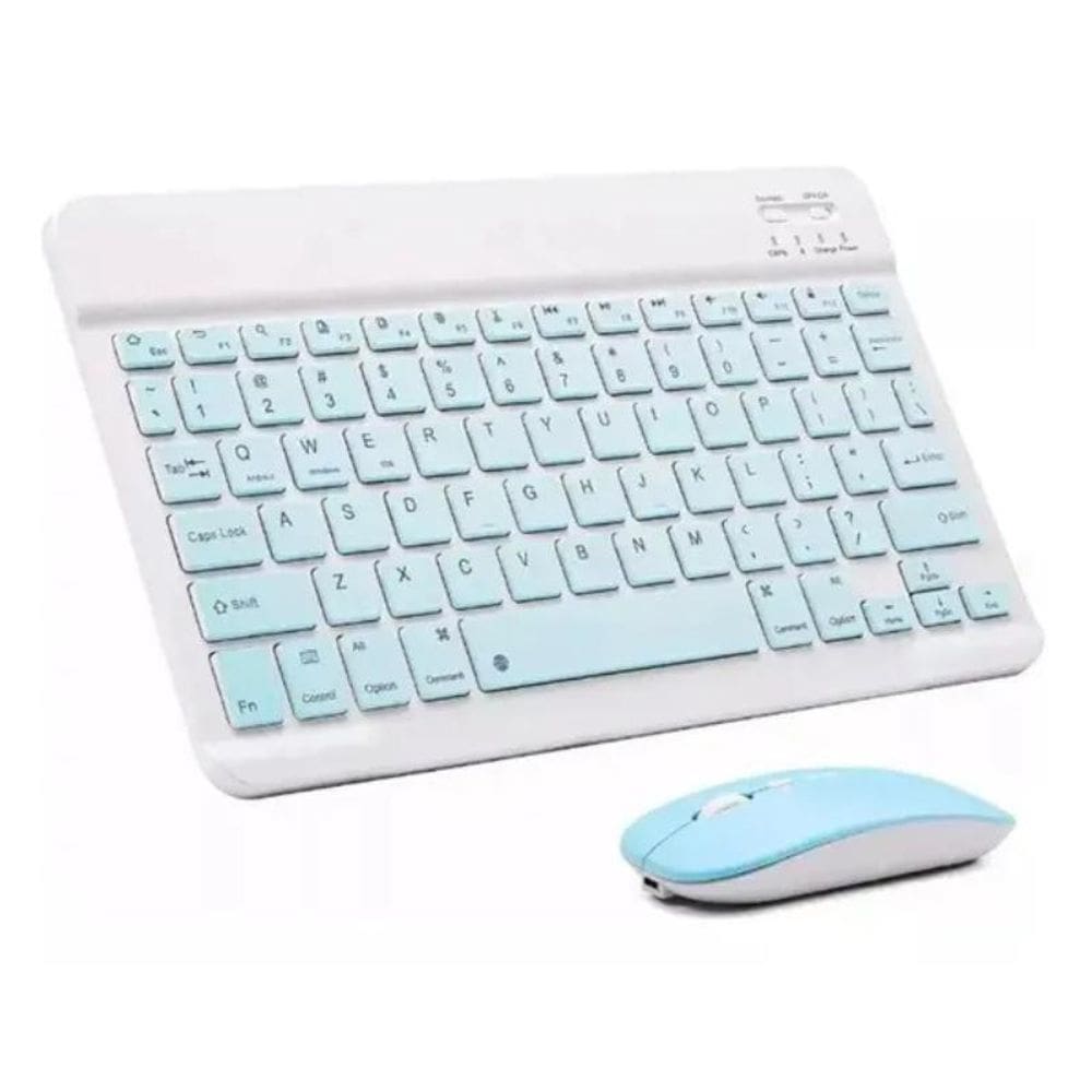 Kit Teclado E Mouse Sem Fio Bluetooth Design Moderno
