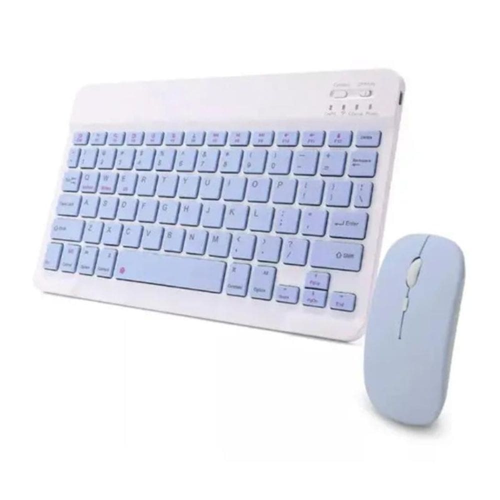 Kit Teclado E Mouse Sem Fio Bluetooth Design Moderno
