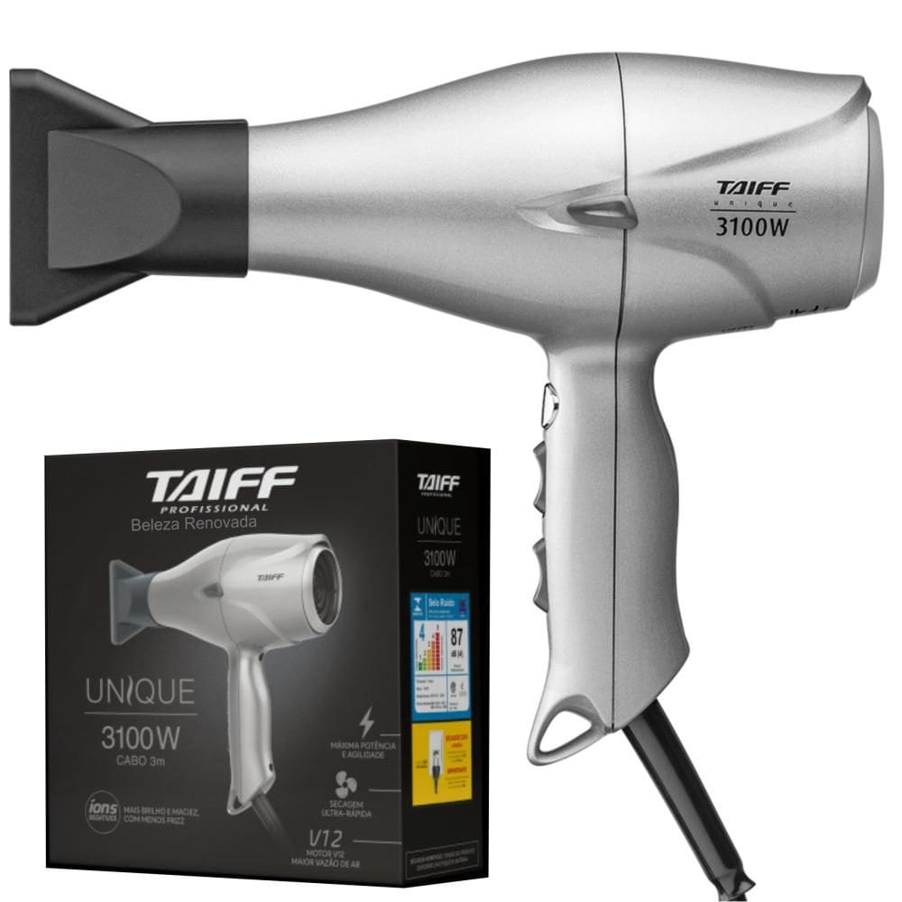 Secador Unique 3100 Taiff 220V - Maior Potência 3100W