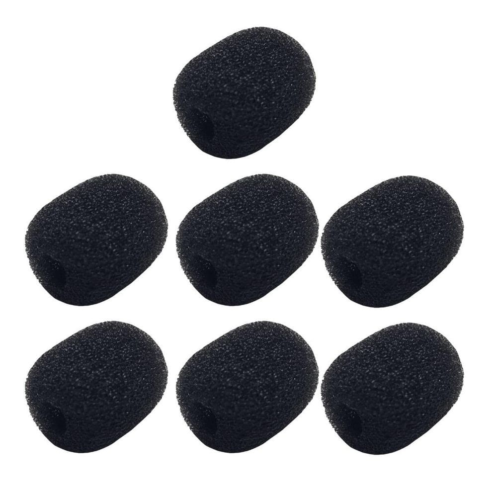 Kit 7 Espuma Para Microfone Headset E Lapela 19Mm X 15Mm