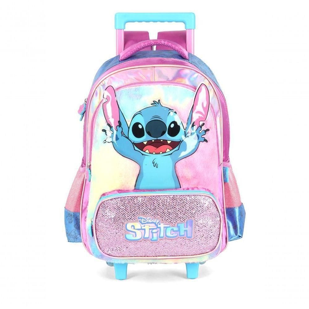 Mochila Com Rodas Stitch Roxo - Unico Roxo