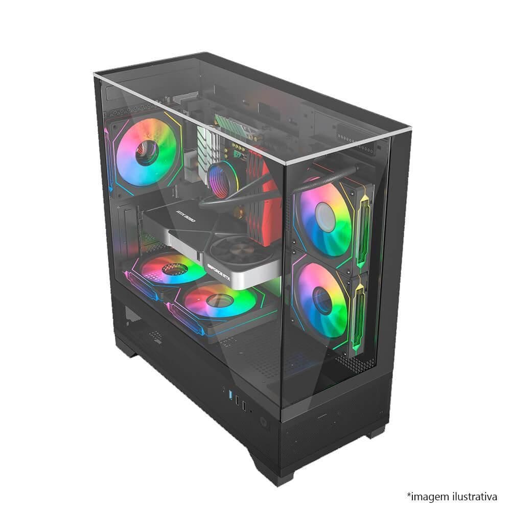 Gabinete Gamer Liketec Mahal Dark