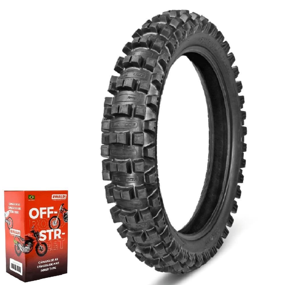 Kit Pneu Crf 150f  90/100-16 51m Mx007 Medium Soft Borilli + Câmara