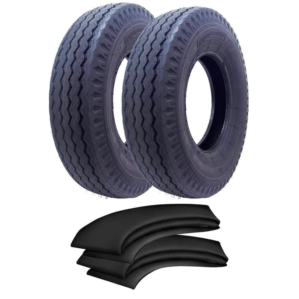Kit 2 Pneus 750-16 116/114l 10 Lonas At52 Anteo + 2 Camaras TR15