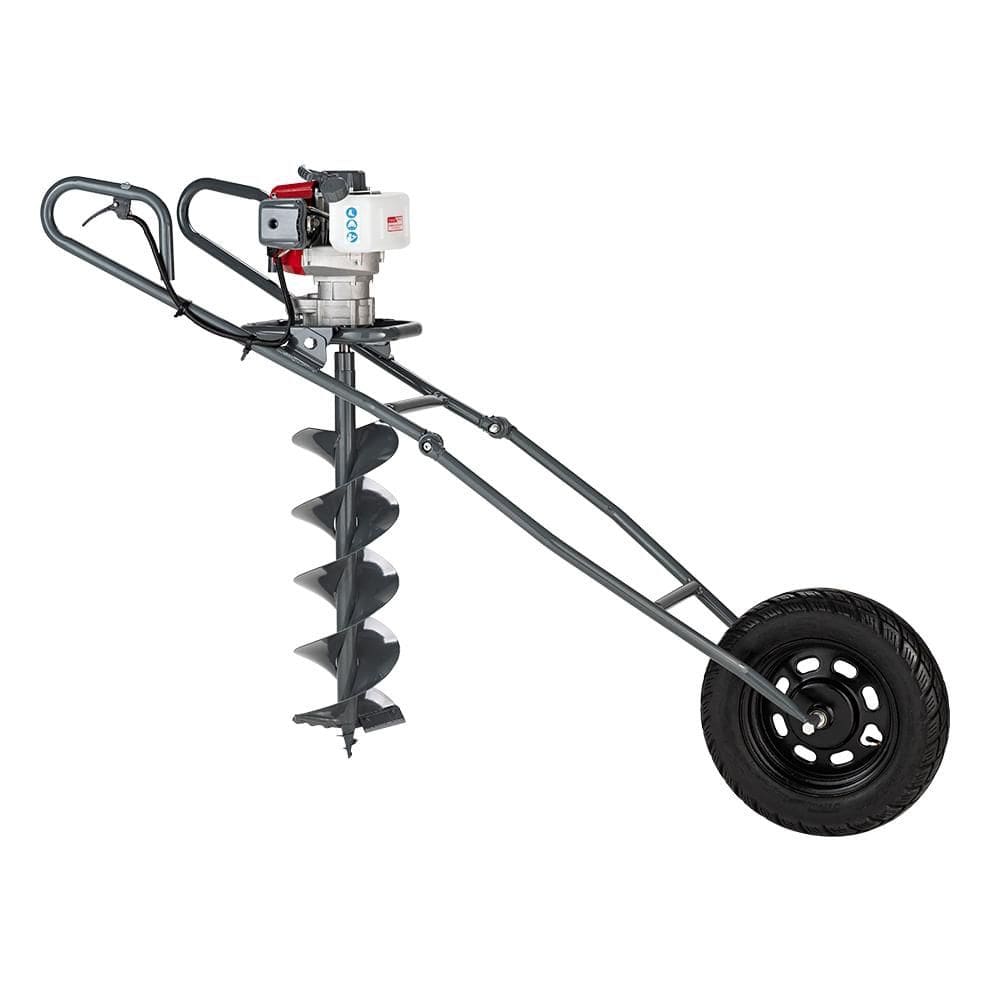 Perfurador de Solo Branco BPS-52 Com Quadro Roda Broca 200mm