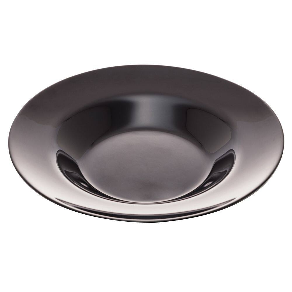 Prato Fundo de Vidro Opalino Preto para Risoto/Massas Diwali 28cm Luminarc