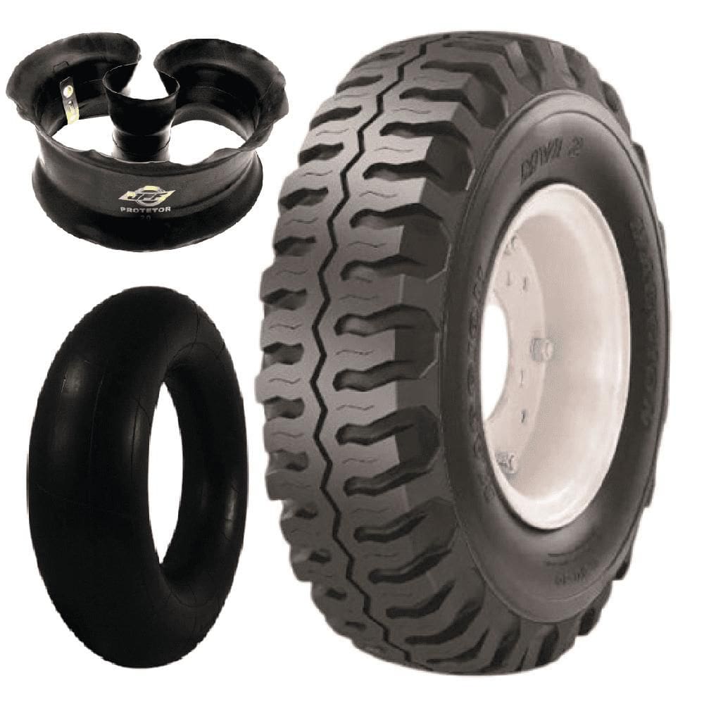 Kit Pneu Empilhadeira 650-10 Mvi2 10 Lonas Maggion + Camara + Protetor