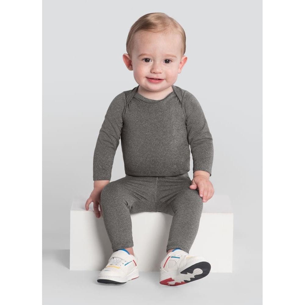 Body bebê unissex térmica leve Brandili Baby-CINZA
