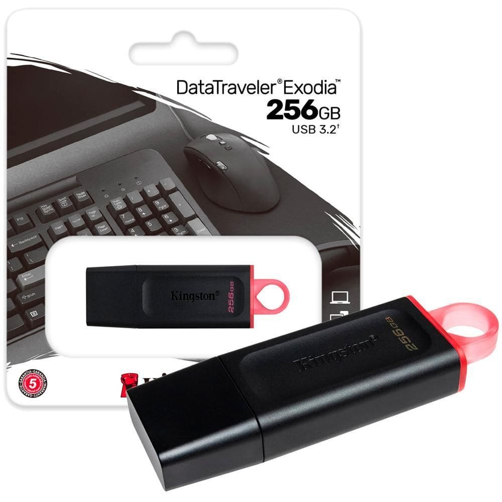Pen Drive Kingston Datatraveler Exodia 256Gb Usb 3.2 Gen1