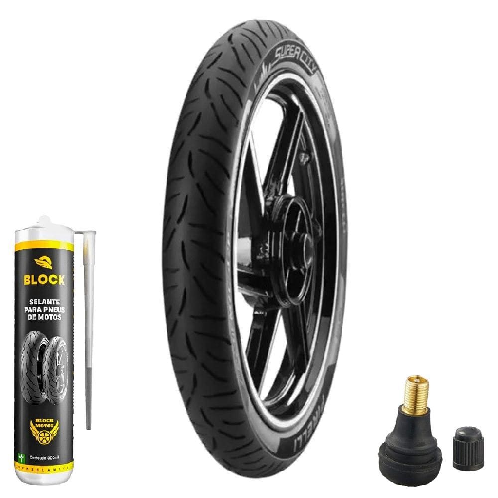 Pneu 275-18 Super City Pirelli Cg 125 Cg 150 Ybr 125 Yes 125 + Selante + Bico