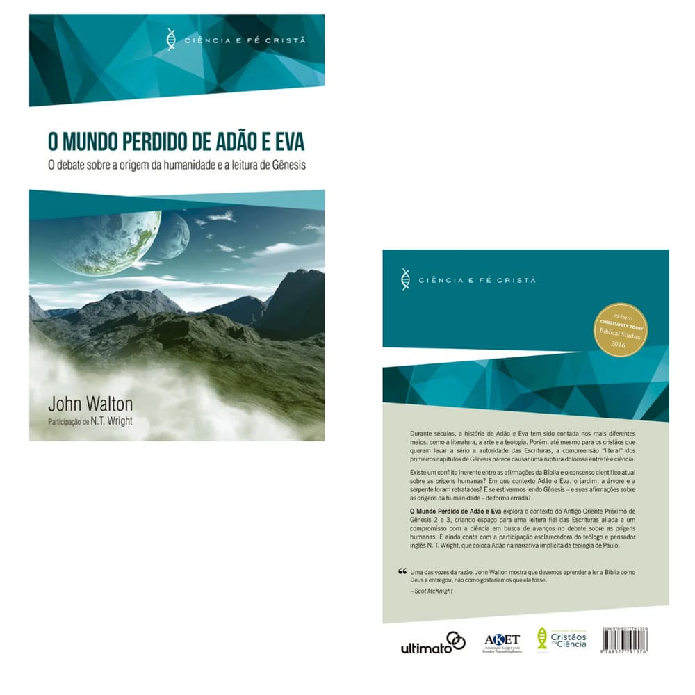 Livro O Mundo Perdido De Adao E Eva, Debate Sobre A Origem Da Humanidade E A Leitura De Genesis J. Walton