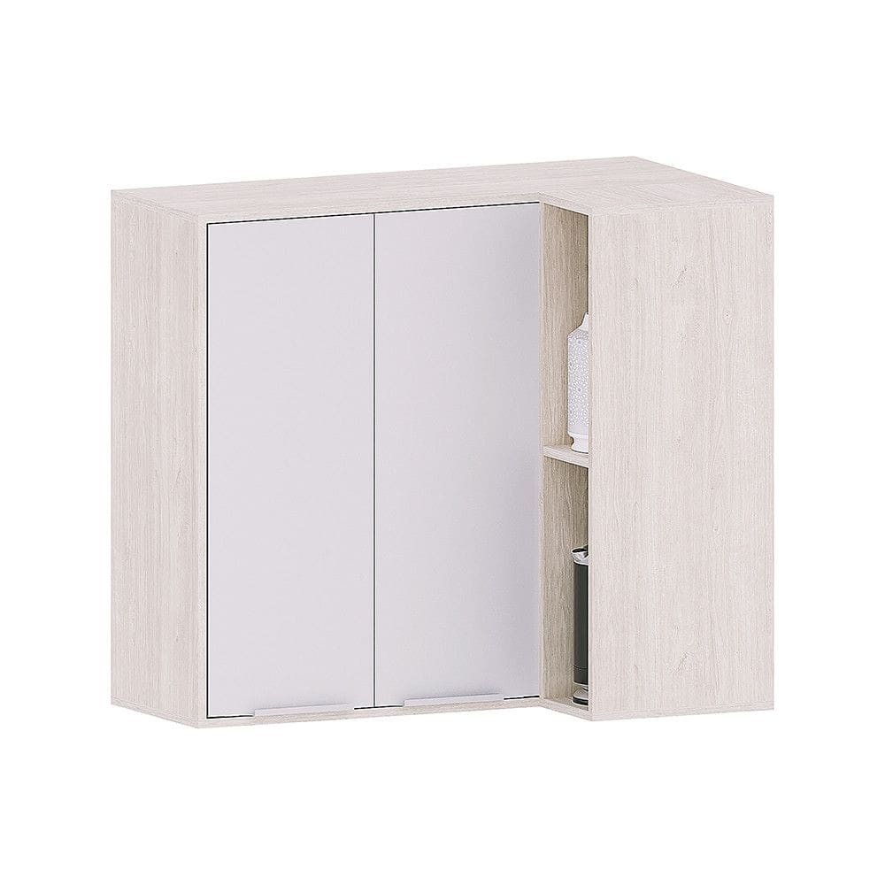 Armário Aéreo de Canto Reto 95cm 2 Portas Art Luciane Móveis