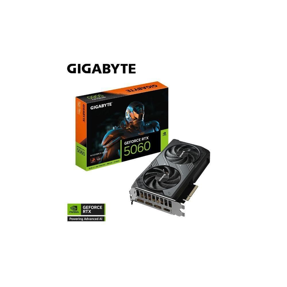Placa De Vídeo Gigabyte Rtx 5060 Windforce 8G Gddr7