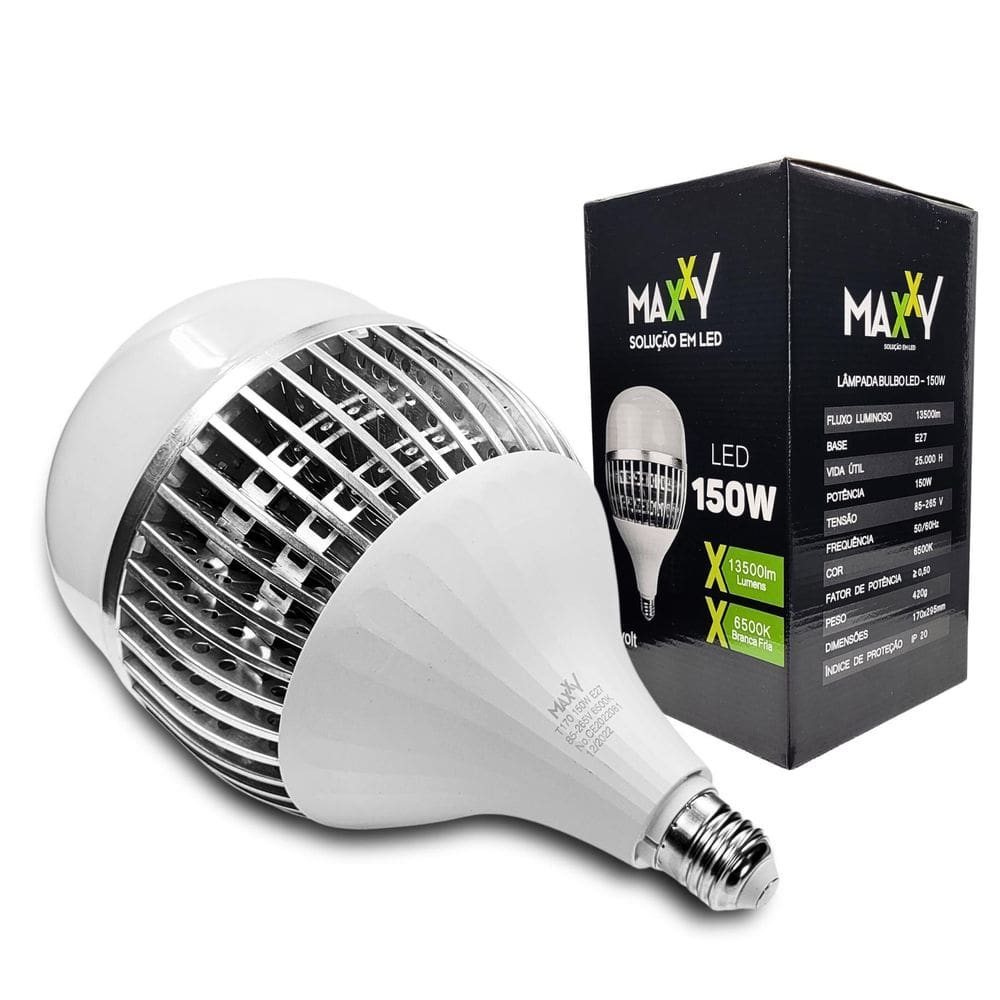 Lâmpada Bulbo 150W Frio - Frio  6500K