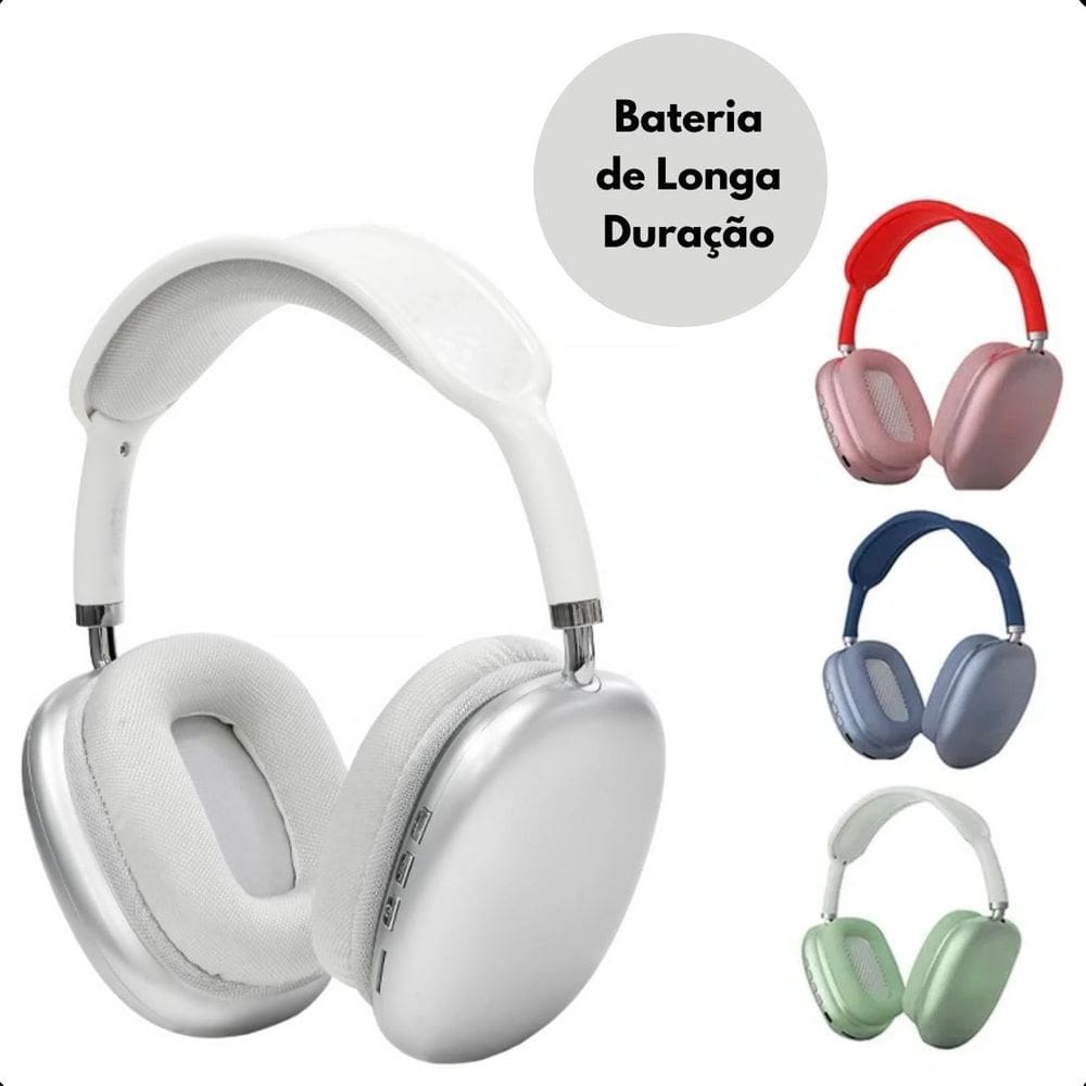 Headphone Bluetooth Wireless P9 Extra Bass Som Claro