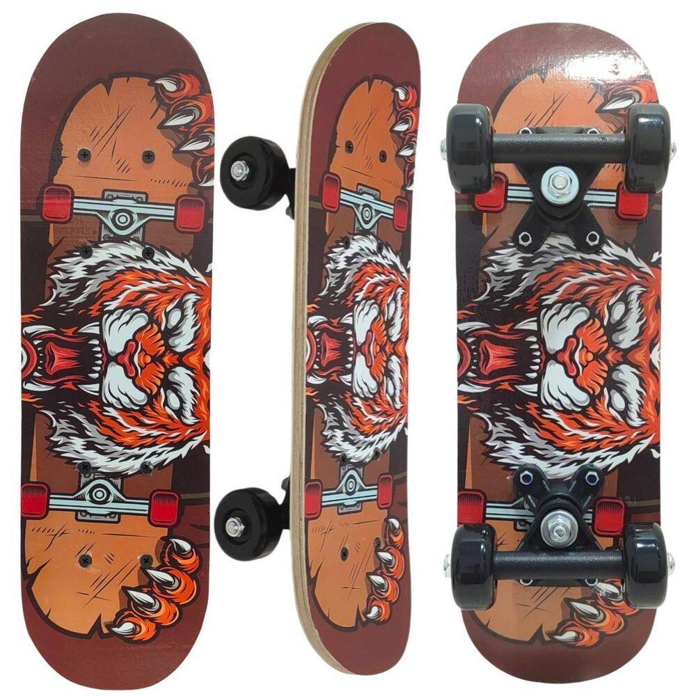 Mini Skate Infantil Estampado Radical Até 30 Kg