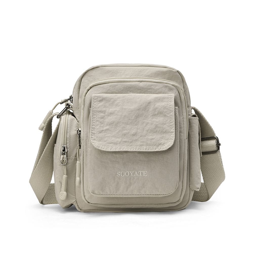 Bolsa mensageiro casual estilo câmera de nylon para mulheres Mini Shou