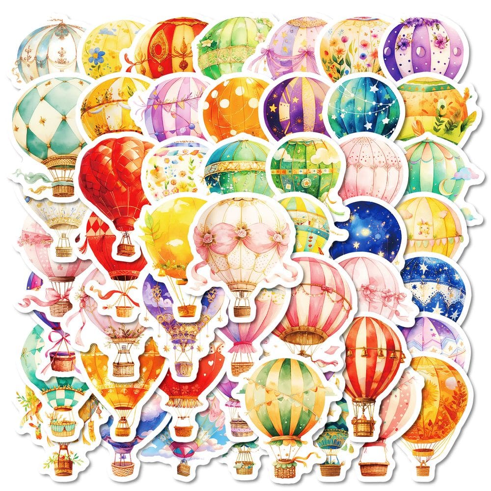 Adesivos de balão de ar quente turco à prova d`água Vin 50 unidades