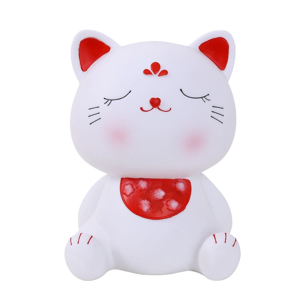 Coin Bank Cartoon Cat PVC de grande capacidade para crianças e adultos