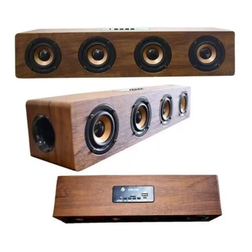 Caixa De Som Speaker Retrô Bluetooth Speraker Kts-1108