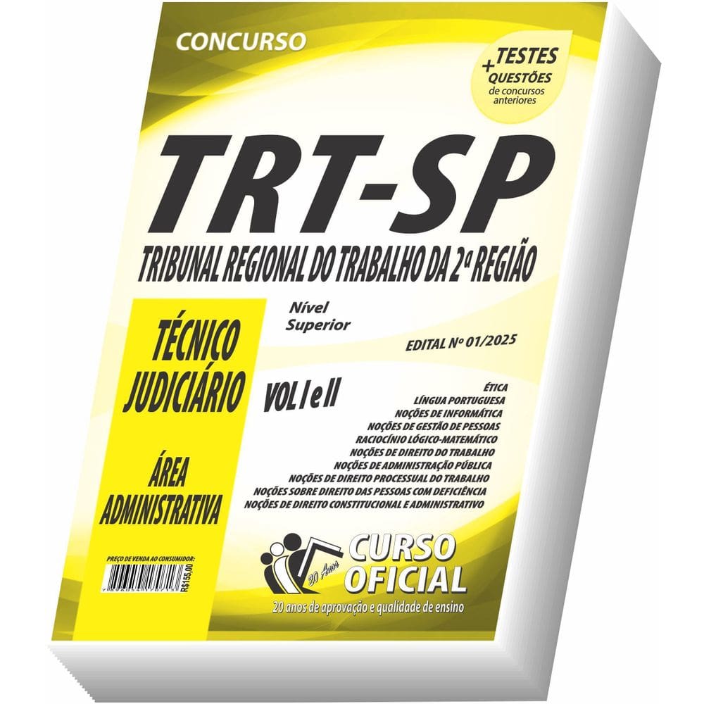 Apostila Trt - Sp - Técnico Judiciário - Área Administrativa