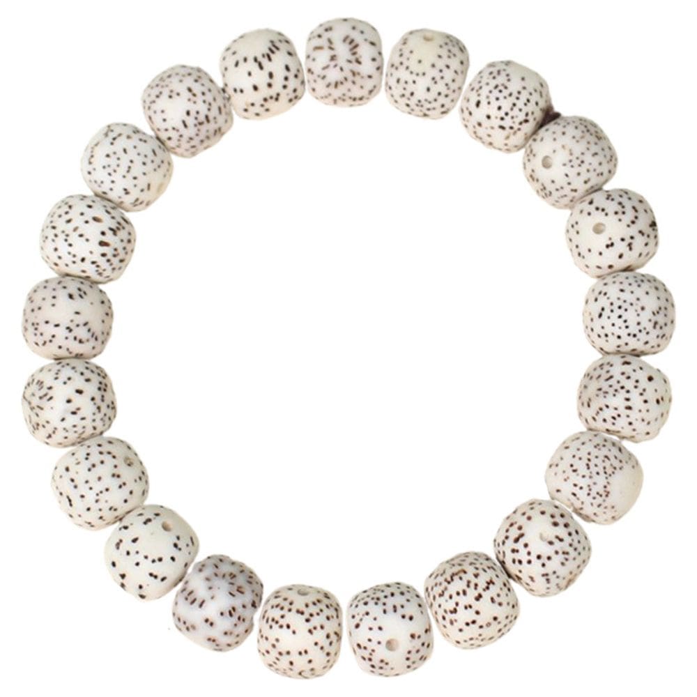 Pulseira Bodhi Seed Beads 10x11mm Natural Bodhizi Premium