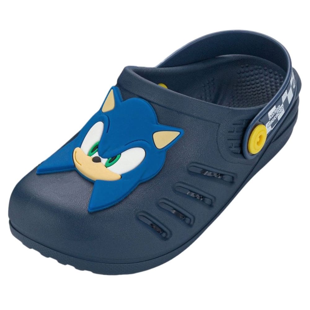 Babuche Infantil Menino Ajustável Confortável Sonic Ready