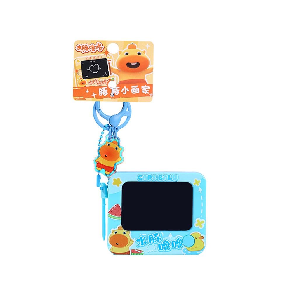Chaveiro Capybara Doodle, placa de desenho LCD para crianças