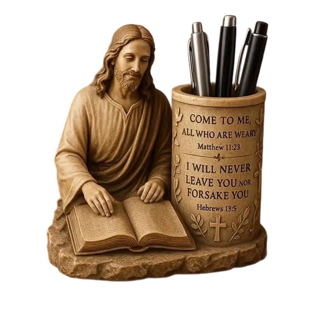 Porta-canetas, organizador de mesa de resina, design inspirador