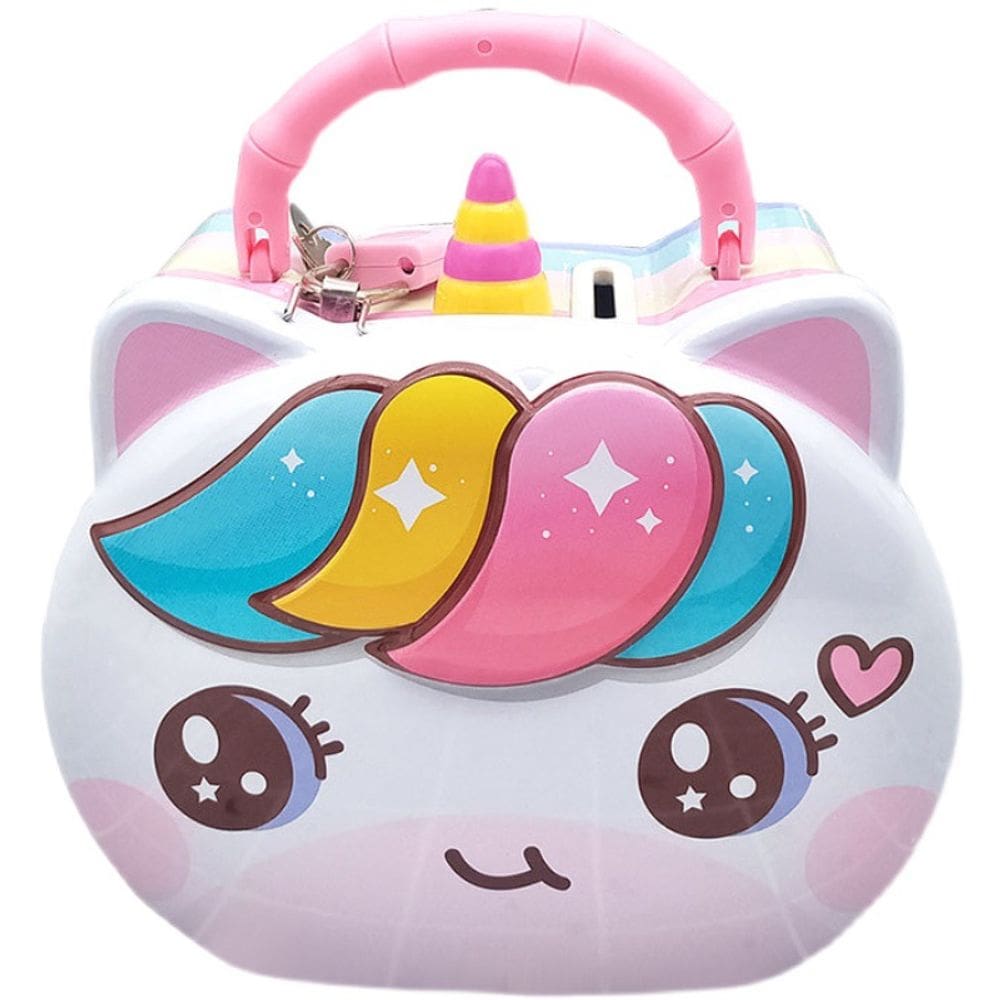 Portátil Unicorn Coin Bank Home Piggy Bank para crianças