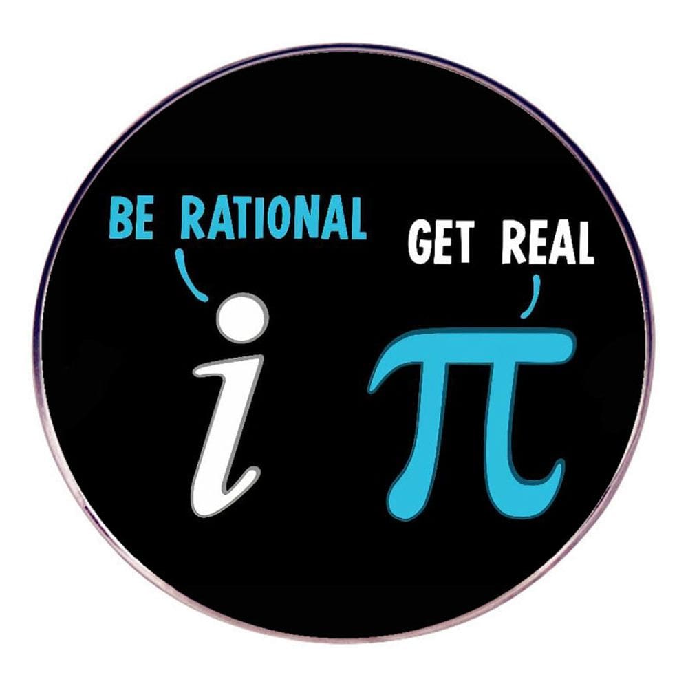 Broche Pin Funny Math Black Alloy Lapel Badge