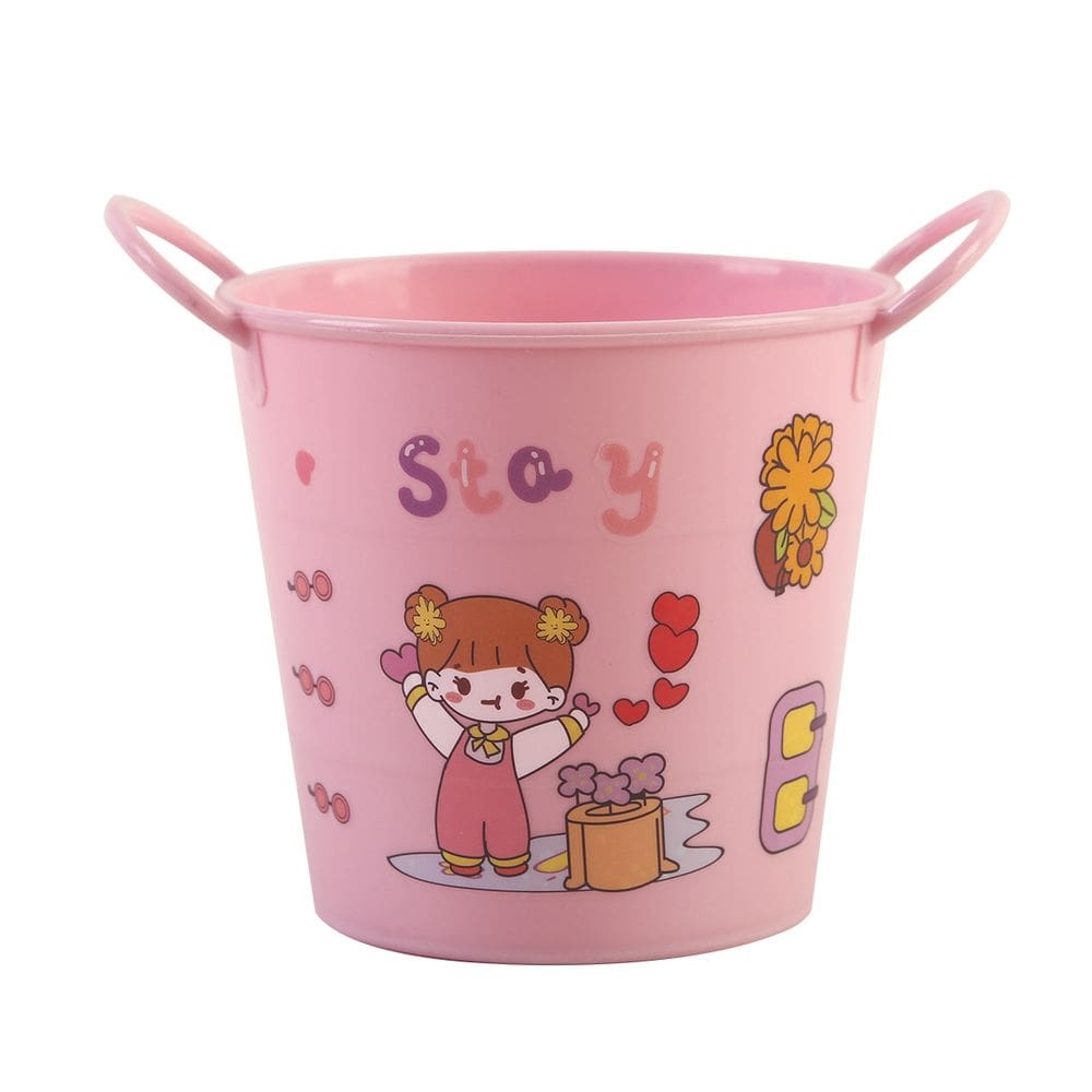 Porta-canetas Porta-lápis fofo de desenho animado com alça dupla