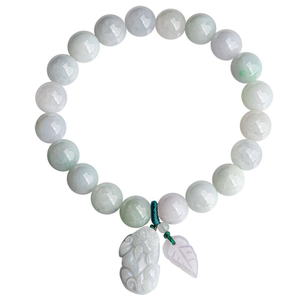 Pulseira Natural Jadeite Wealth Pixius para mulheres 36g